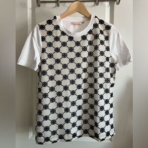 Tory Burch Logo Lace T-shirt